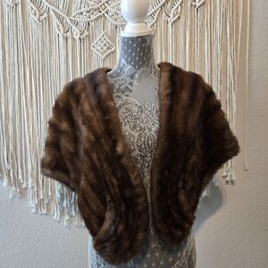 Vintage Mink Fur Cape